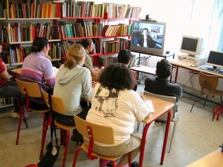 Videokonference mellem lærerne i Ikerasak og PPA i Uummannaq